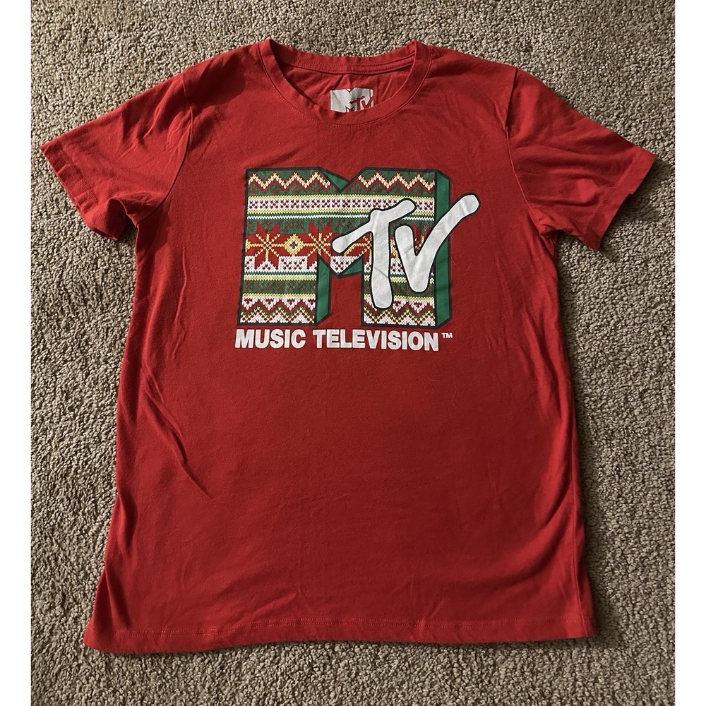 Women's MTV‎ Holiday t-shirt; Size Medium